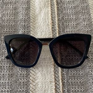 White House Black Market sailor blue sunglasses.